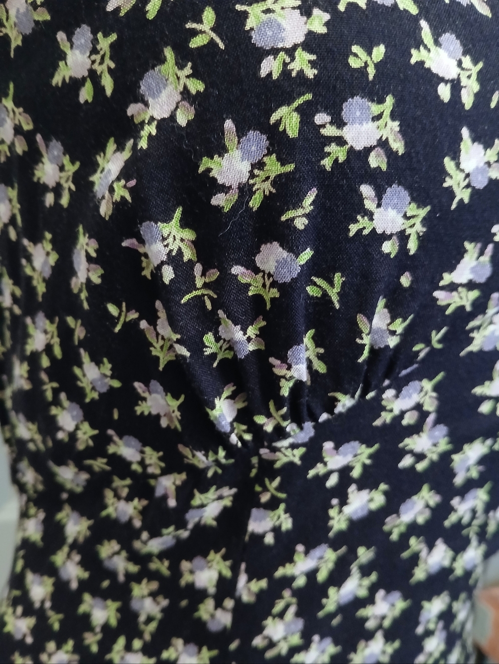 Like New Vintage 1990's Y2K MODA International Purple Floral Print Dress Size 6 - Picture 5 of 6
